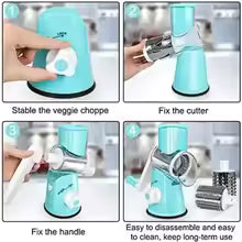 3 in 1 Vegetable Cutter , Multifunctional Vegetable Slicer, Drum Slicer for Kitchen