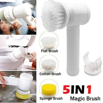 Multifunctional Electric cleaning Brush 5in1 Handheld Electric Cleaning dishwashing Brush For Bathroom Tile And Tub Kitchen Washing Tool