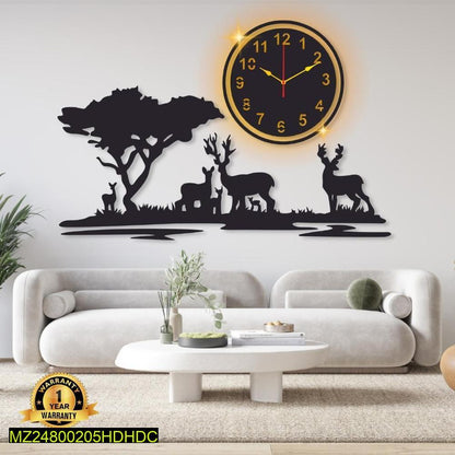 Birds Design Laminated Wall Clock