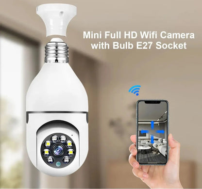WiFi E27 360° Panoramic Bulb Surveillance Camera
