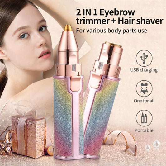Rechargeable Women Eyebrows Hair Trimmer