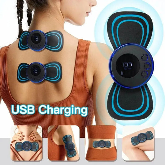Portable Mini Electric Neck Massager Cervical Massage Ems