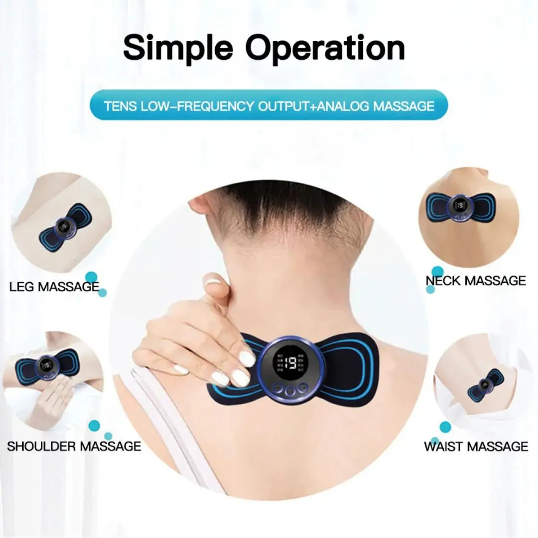 Portable Mini Electric Neck Massager Cervical Massage Ems
