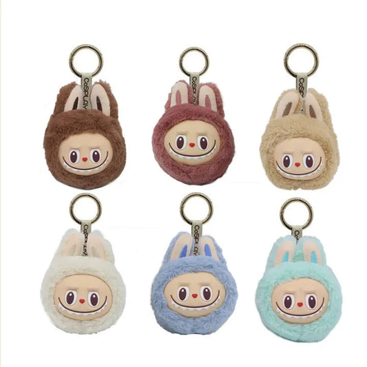 LABUBU Bunny Plush Keychain Series – Mini Fluffy Doll Charms
