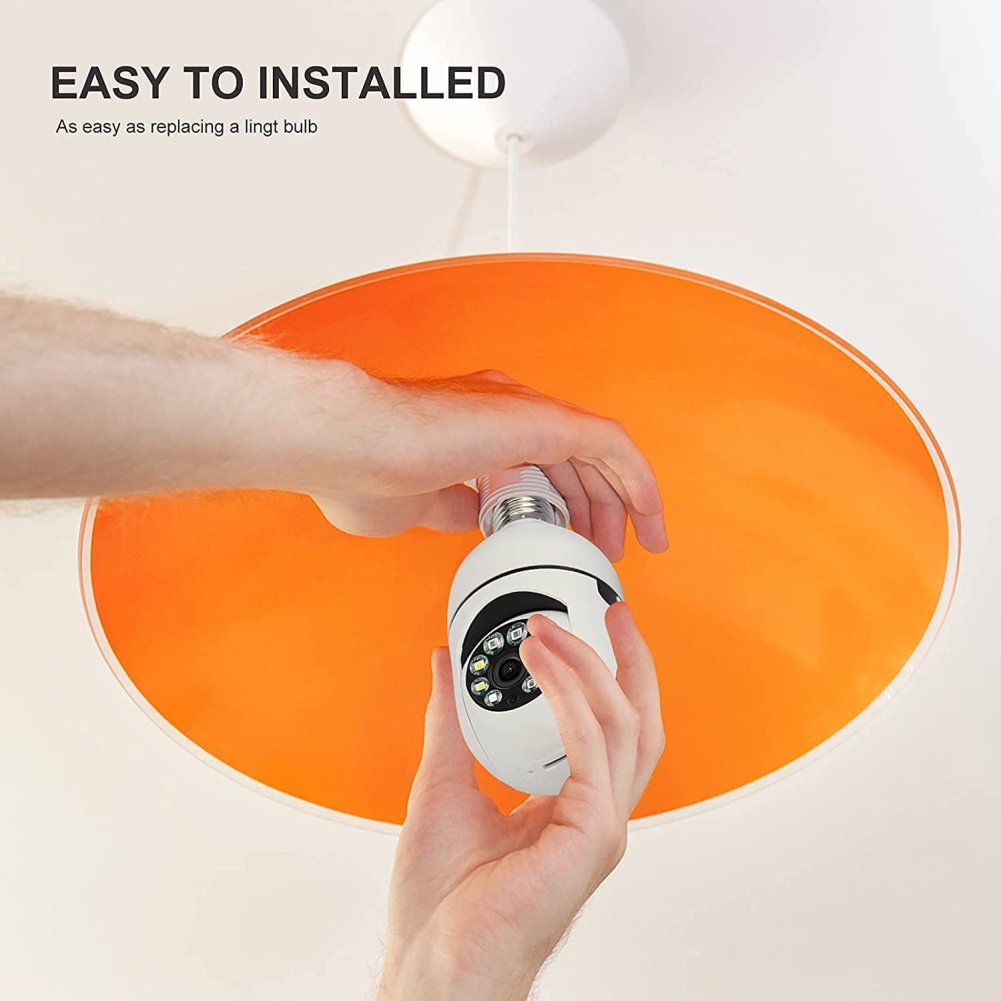 WiFi E27 360° Panoramic Bulb Surveillance Camera