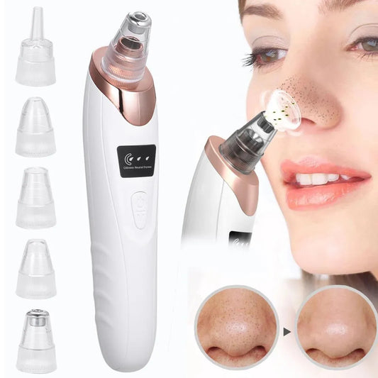 5-in-1 Blackhead remover, blackhead remover machine, derma suction, pimple acne remover
